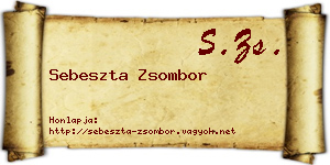 Sebeszta Zsombor névjegykártya